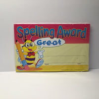 Spelling Award Cert