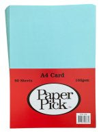 A4 light blue Card