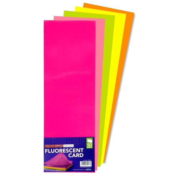 12”x4” Fluorescent Flash Cards