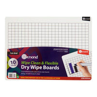 1cm Grid Whiteboard (Pack of 10)
